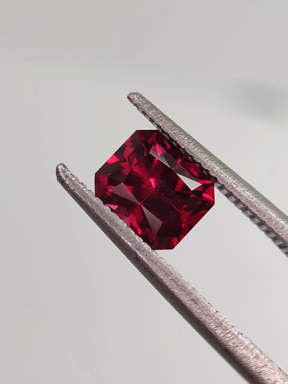 1.3ct Natural Red Umbalite Garnet from Tanzania — view 4